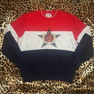 Vintage Alfred Dunner Nautical Themed Crewneck Sweatshirt